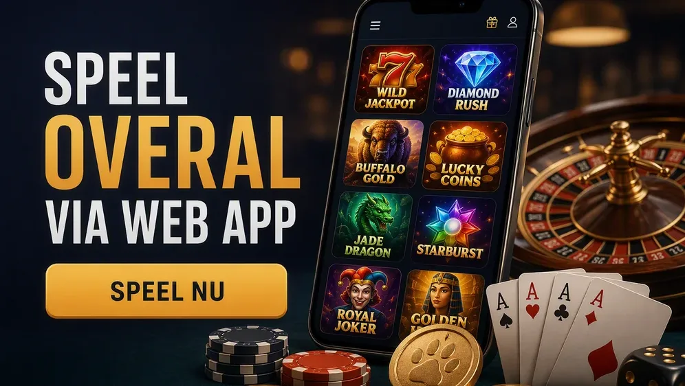 smartphone met casinospellen op het scherm